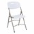 Heavy-Duty Indoor/Outdoor Blow-Molded Folding Chair - White