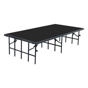 Single-Height Portable Stage & Seated Riser Section w/ Poly Deck