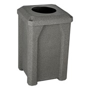 Granite Color Square Plastic Recycling Bin w/ Liner