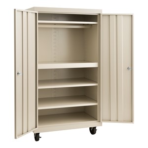 Heavy Duty Double-Door Rolling Storage Cabinet