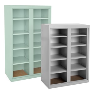 Metal Backpack Storage Cabinet w/ 10 Cubbies