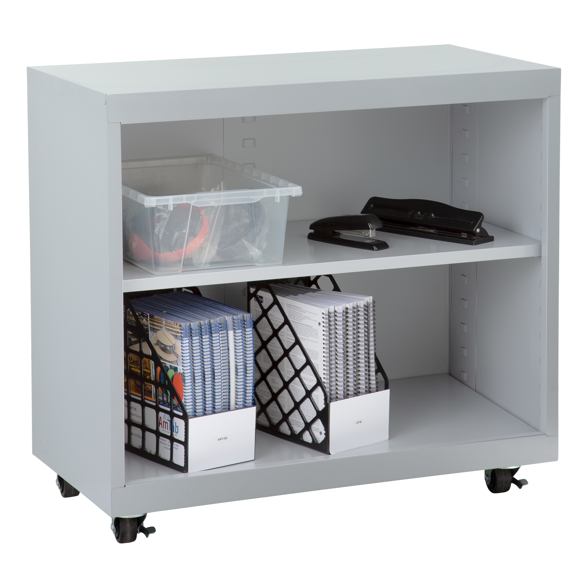 Heavy Duty Mobile Bookcase (33" H)