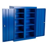 Locking Metal Backpack Storage Cabinet w/ 10 Cubbies
