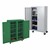 Locking Mobile Metal Backpack Storage Cabinet w/ 10 Cubbies