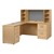 Norwood Series L-Shaped Workstation w/ Open Hutch & Left Return (60" W x 30" D)