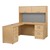 Norwood Series L-Shaped Workstation w/ Flipper Hutch & Left Return (72" W x 36" D)