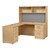 Norwood Series L-Shaped Workstation w/ Flipper Hutch & Left Return (72" W x 36" D)