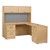 Norwood Series L-Shaped Workstation w/ Flipper Hutch