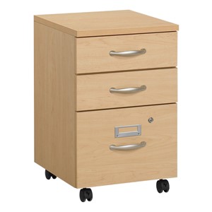 Norwood Series Three-Drawer Mobile File Pedestal