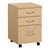 Norwood Series Three-Drawer Mobile File Pedestal