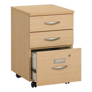 Norwood Series Three-Drawer Mobile File Pedestal