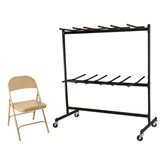 6600 Series Heavy-Duty Steel Folding Chair and Dolly Package