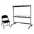 6600 Series Heavy-Duty Steel Folding Chair - Set of 120 Chairs w/ 2 Dollies