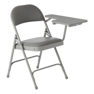 6600 Series Heavy-Duty, Vinyl-Padded Folding Chair w/ Tablet Arm