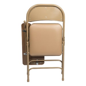 6600 Series Heavy-Duty, Vinyl-Padded Folding Chair w/ Tablet Arm - Left Handed - Shown folded