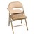 6600 Series Heavy-Duty, Vinyl-Padded Folding Chair w/ Tablet Arm - Right Handed - Beige