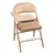 6600 Series Heavy-Duty, Vinyl-Padded Folding Chair w/ Tablet Arm - Beige
