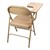 6600 Series Heavy-Duty, Vinyl-Padded Folding Chair w/ Tablet Arm - Right Handed - Beige