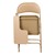 6600 Series Heavy-Duty, Vinyl-Padded Folding Chair w/ Tablet Arm - Right Handed - Beige