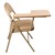 6600 Series Heavy-Duty, Vinyl-Padded Folding Chair w/ Tablet Arm - Side detail - Beige