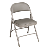 6600 Series Folding Chair w/ Vinyl Upholstered Seat & Back
