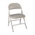 6600 Series Heavy-Duty Folding Chair w/ Vinyl Upholstered Seat & Back - Gray