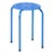Assorted Color Plastic Stack Stool - Blue