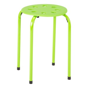 Assorted Color Plastic Stack Stool - Green