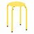 Assorted Color Plastic Stack Stool - Yellow