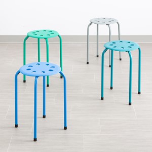Assorted Contemporary Color Plastic Stack Stool