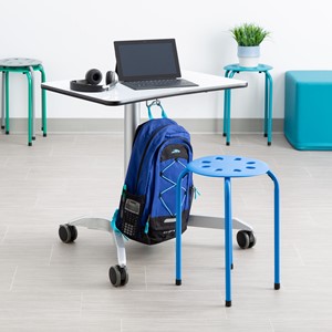 Assorted Contemporary Color Plastic Stack Stool