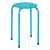 Assorted Contemporary Color Plastic Stack Stool - SeaFoam