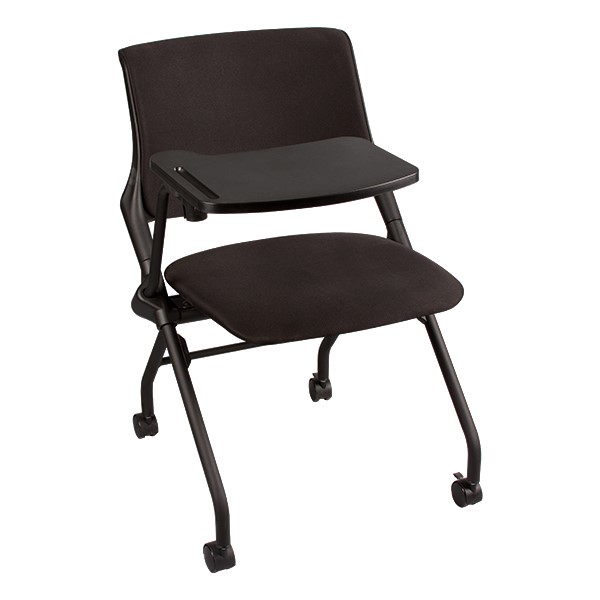 Upholstered Tablet Arm Nesting Chair