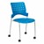 Ballard Mobile Plastic Stack Chair - Brilliant Blue