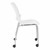 Ballard Mobile Plastic Stack Chair - White