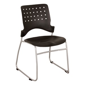 Heavy-Duty Mobile Computer Table & Stack Chair Bundle - Stack Chair