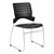 Ballard Plastic Stack Cafeteria Chair - Black w/ silver frame