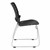 Ballard Plastic Stack Cafeteria Chair - Black w/ silver frame