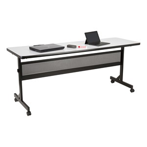 Merit Series III Flip-Top Whiteboard Training Table w/ Electric