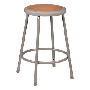 Metal Lab Stool - Fixed Height (24" H)