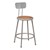 Metal Lab Stool w/ Backrest - Fixed Height (24" H)