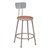 Metal Lab Stool w/ Backrest - Fixed Height (24" H)