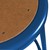 Adjustable-Height Blue Metal Lab Stool (24 1/2" - 32 1/2" H)