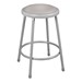 Padded Metal Stool - Gray frame