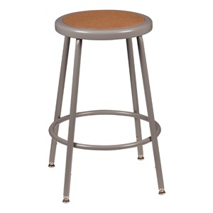 Metal Lab Stool - Adjustable Height (24 1/2" - 32 1/2" H)