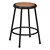 Metal Lab Stool Black - Fixed Height (24" H)