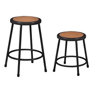 Metal Stool - Black - 24" H & 18" H