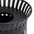 Open Air Series Premium Ribbed Outdoor Trash Can w/ Lid & Liner - 32oz