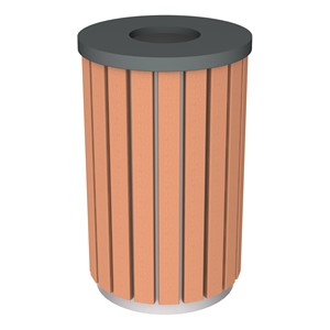 Open Air Series Premium Trash Can w/ Lid & Liner