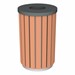 Open Air Series Premium Trash Can w/ Lid & Liner